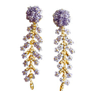 Marie Earrings - Lavender on Lavendar