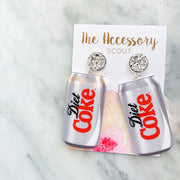 Acrylic Diet Coke Earrings