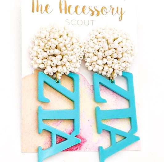 Sorority earrings clearance