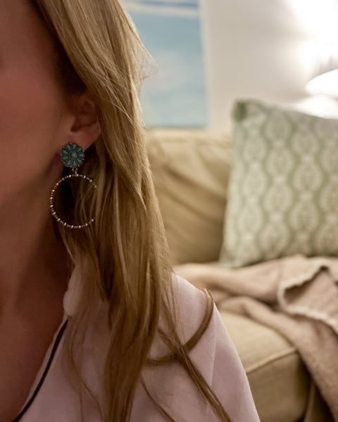 Record Year Turquoise Earrings