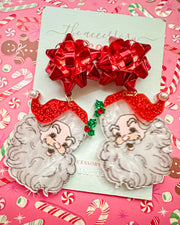 Scout Celebration Traditional Santa Earrings