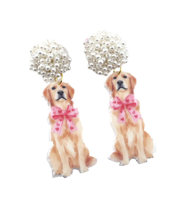 Scout Celebration Puppy Love Golden Earrings