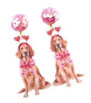 Scout Celebration Puppy Love Golden Retriever Earrings