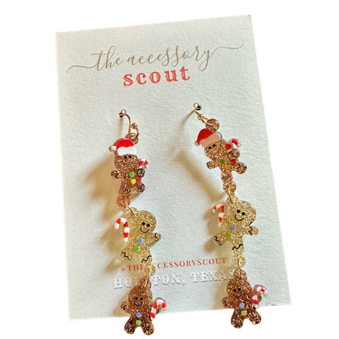 Christmas Gingerbread Earrings