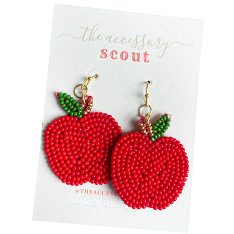 Red Apple Earrings