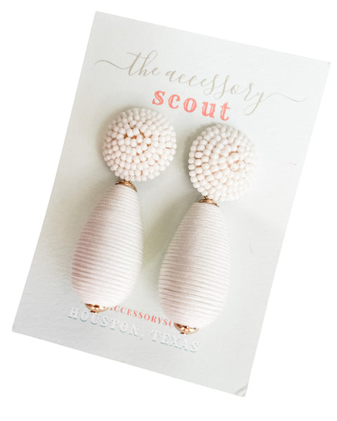White Vacation Earrings
