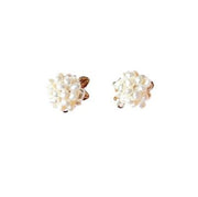 Abigail Flower Bunch Pearl Stud Earrings