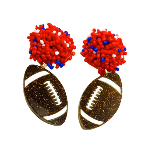 Scout Celebration Football Earrings