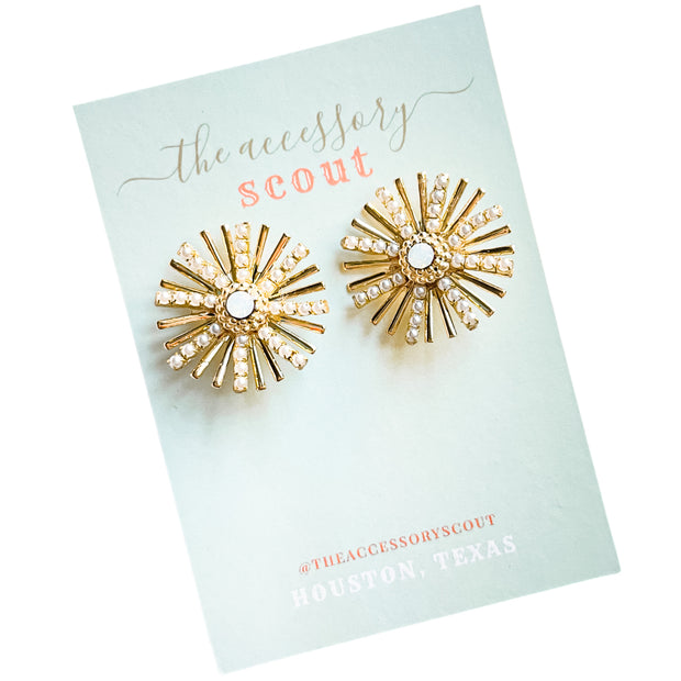 Pearly Party Studs