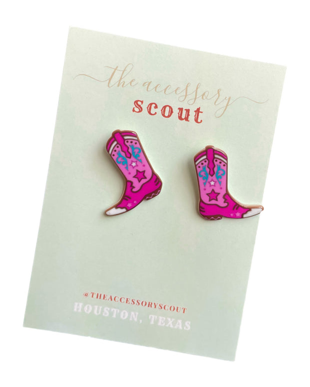 Scout Celebration Boot Scoot Boogie Stud Earrings