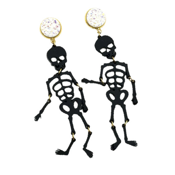 Scout Celebration Halloween Skeleton Earrings