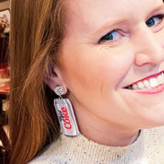 Acrylic Diet Coke Earrings