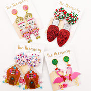 Scout Celebration Christmas Pink Gingerbread Earrings