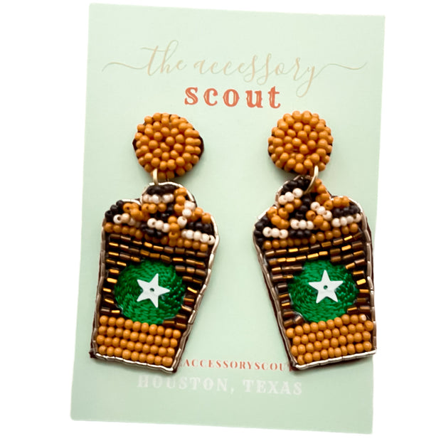 Frappe to See You Beaded Earrings