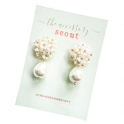pearl floral bouquet + pearly drop