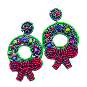 Beaded Wreath Earrings