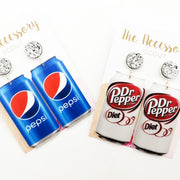 Acrylic Pepsi Earrings