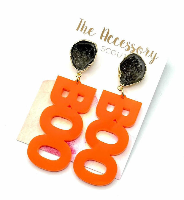 Scout Celebration Halloween BOO Earrings