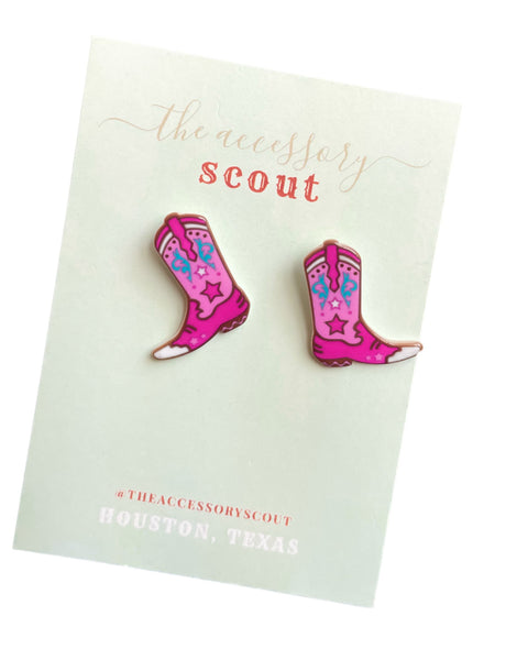 Scout Celebration Boot Scoot Boogie Stud Earrings