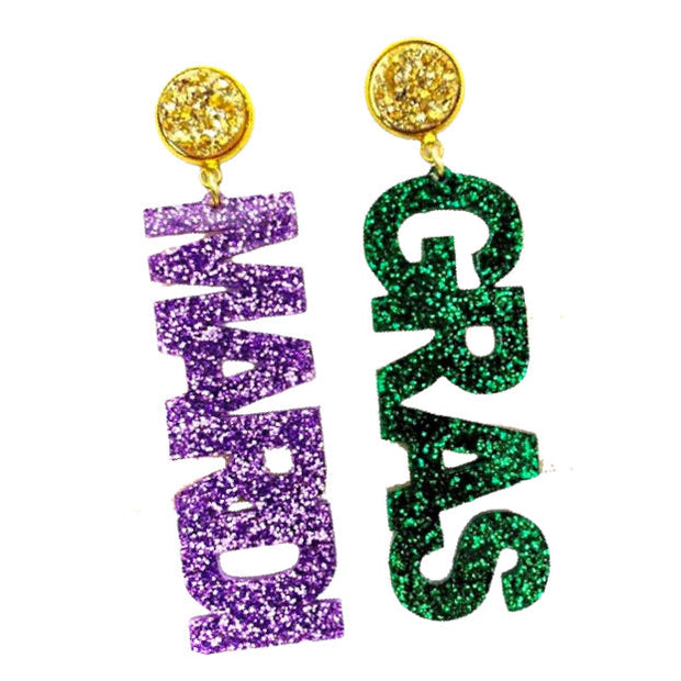 Scout Celebration Mardi Gras Earrings (3 COLOR OPTIONS)