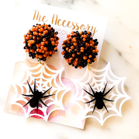 Scout Celebration Halloween Cobweb Earrings