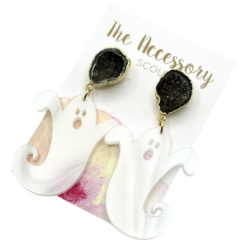 Scout Celebration Halloween Scared-y Cat Earrings