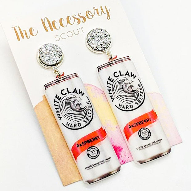 White Claw Earrings