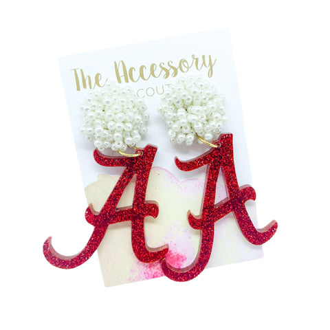 Alabama Football Earrings