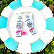White Claw Earrings